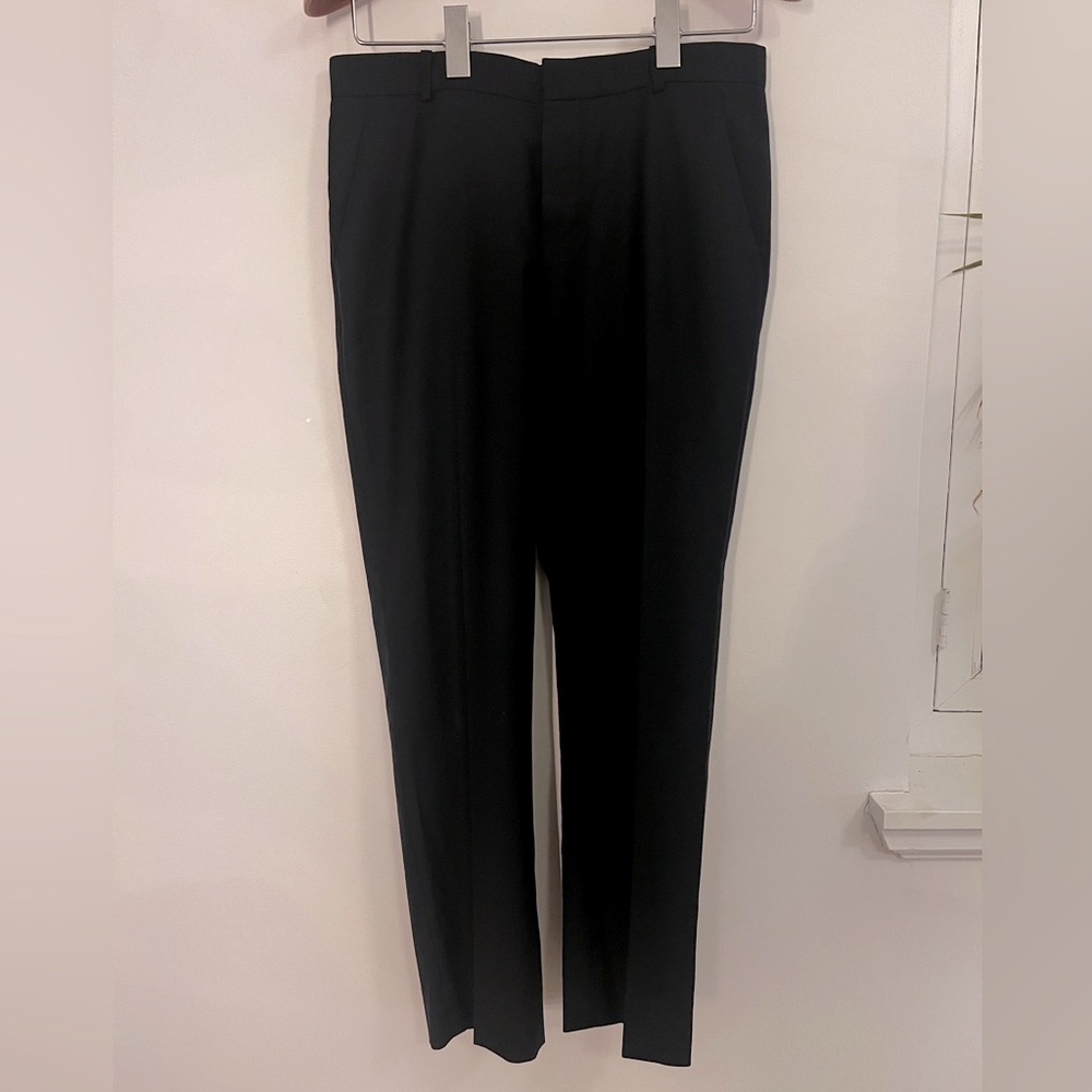 Joseph wool tailored straight pants black size 38 US 6